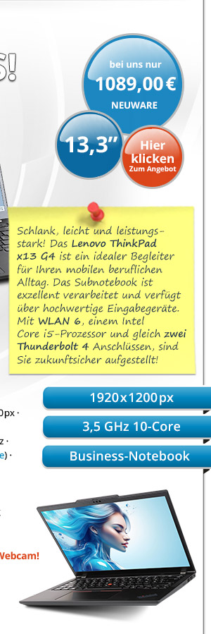 Bild von Lenovo ThinkPad X13 G4