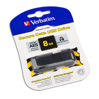 Verbatim Secure Data usb 2.0 Stick 8GB